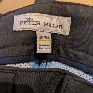Peter Millar Pants Men's EB66 Performance Five Pocket Black Stretch Golf 30"X34